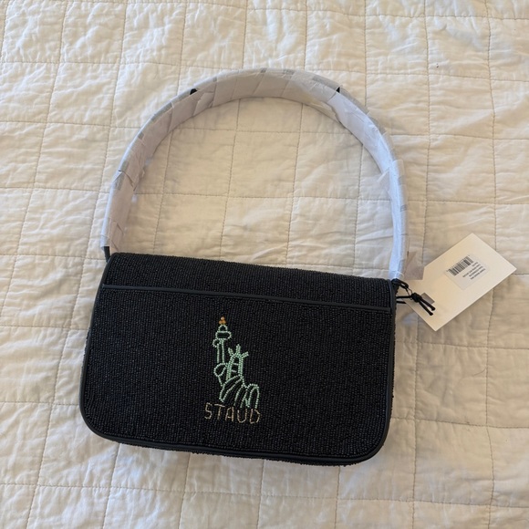 Staud Tommy Bag Beaded NYC Skyline NEW - Picture 3 of 9